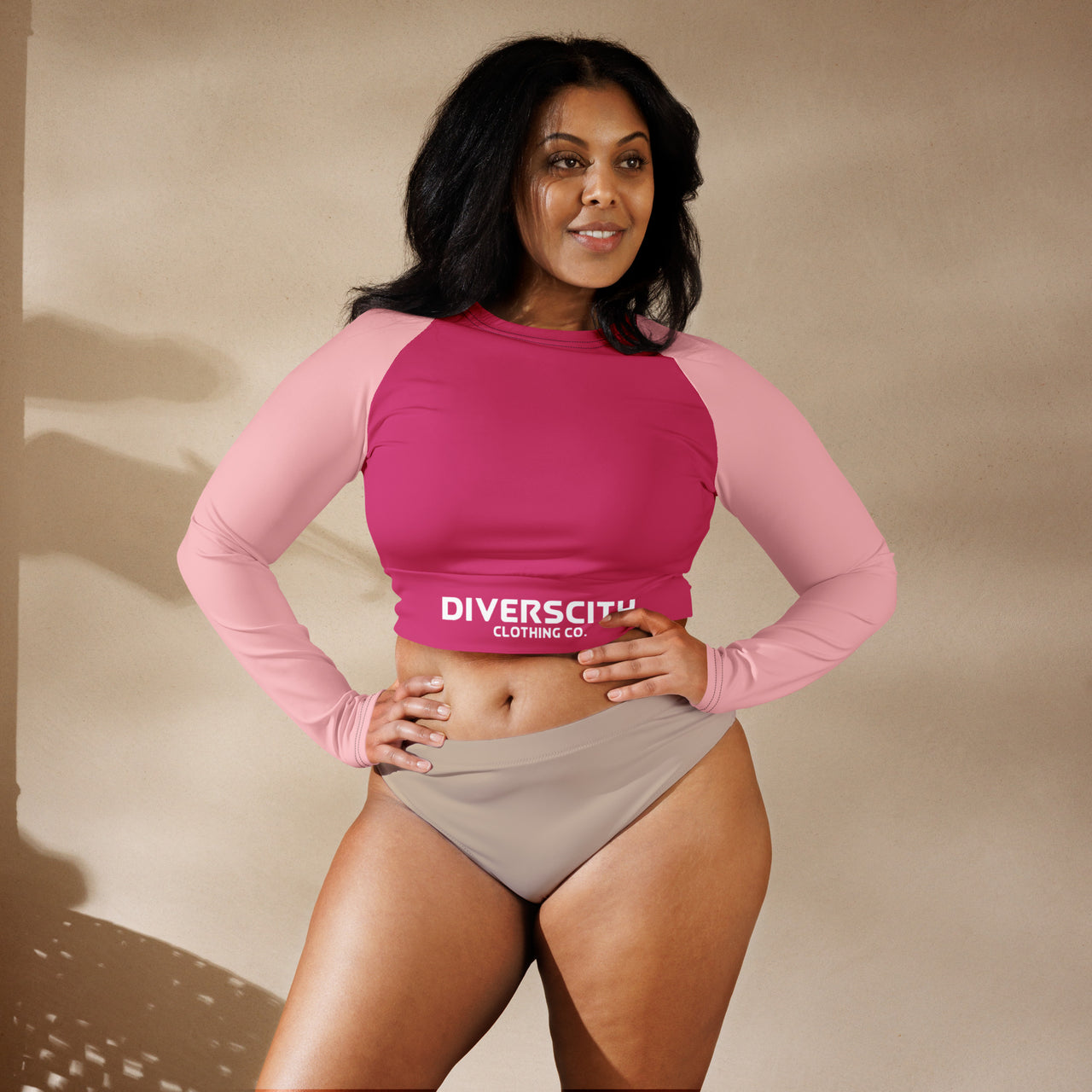 Diverscity Signature Long-Sleeve Crop Top