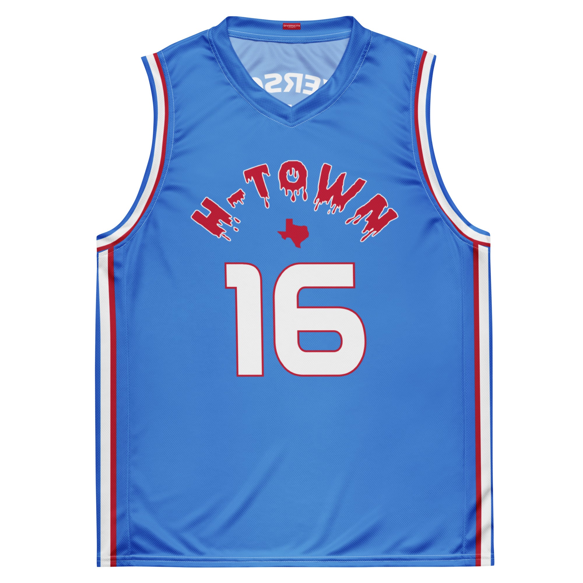 ハーツ　Basketball ユニフォーム 青 all-over-print-recycled-unisex