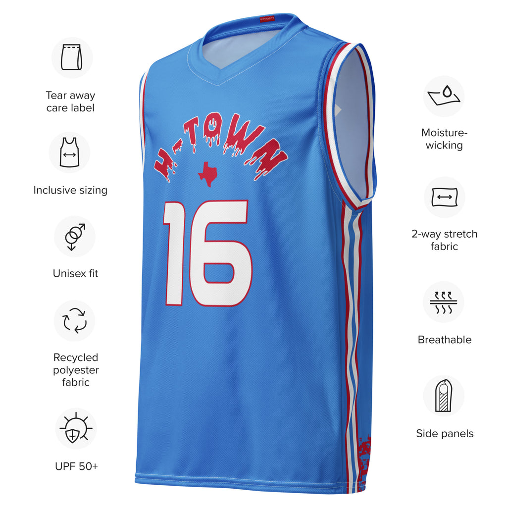 H-Town Luv Ya Blue Unisex Basketball Jersey – Diverscity Clothing Co.,LLC