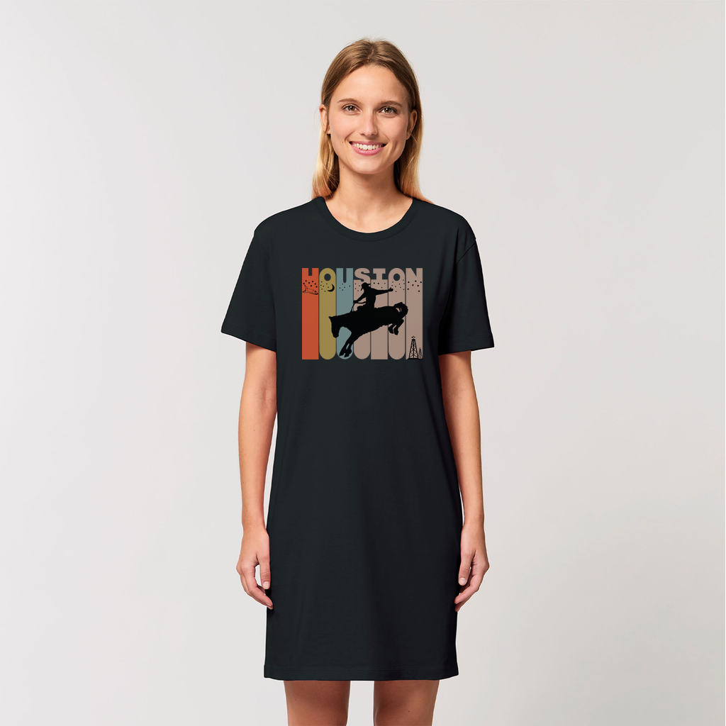 Houston Cowboys Organic T-Shirt Dress Black / XL (EU) / L (US)