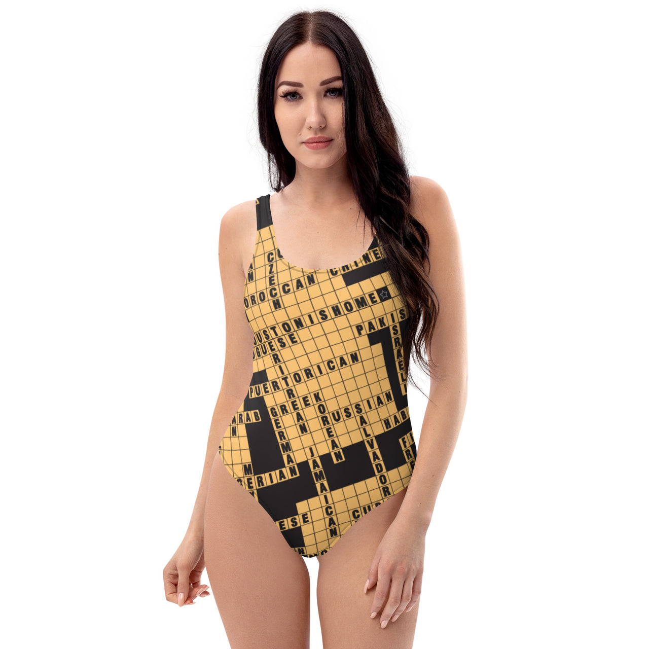 Diverscity of Houston Crossword One-Piece Swimsuit