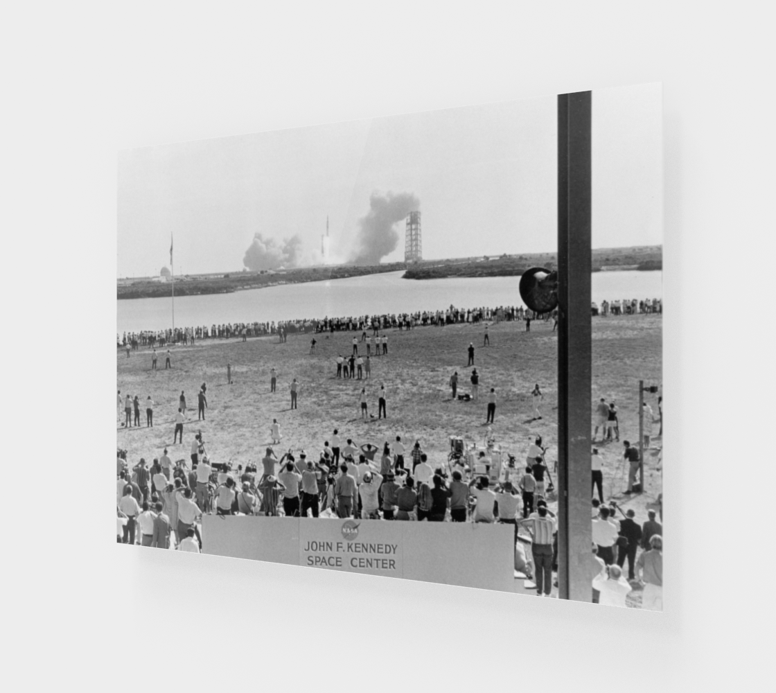 Apollo 11 liftoff Wood Print