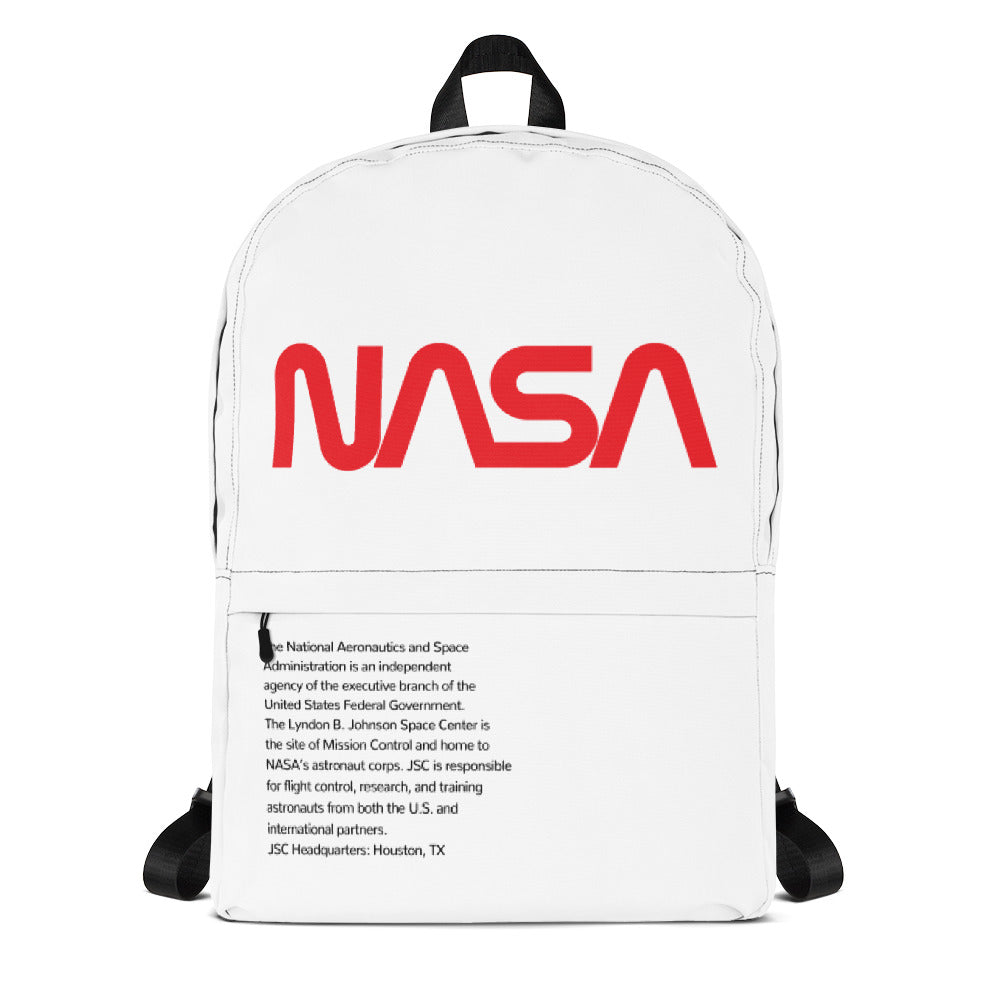 Space Nasa Backpack White NASA JSC Backpack - Main Image