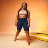 002d62 Navy Biker Shorts
