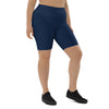 002d62 Navy Biker Shorts
