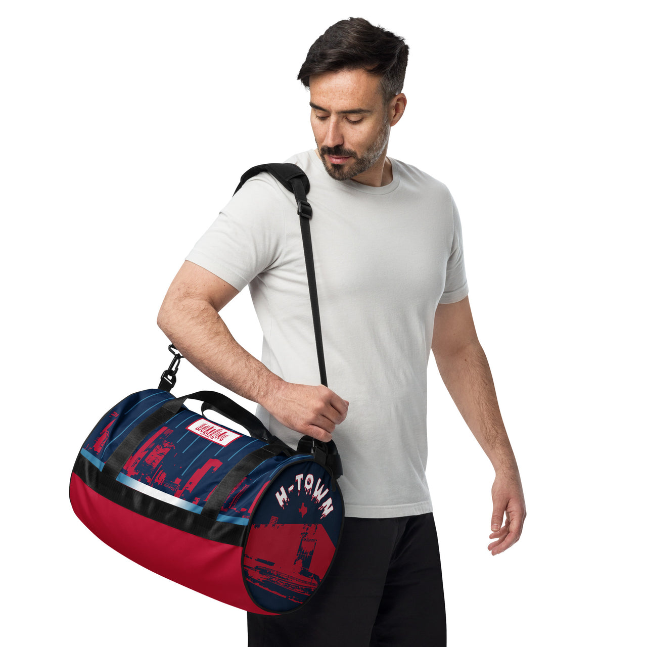 H-Town Clutch City Pinstripes Gym Bag