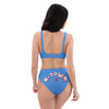 H-Town Luv Ya Blue High-Waisted Bikini
