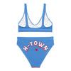 H-Town Luv Ya Blue High-Waisted Bikini