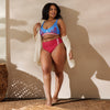 H-Town Luv Ya Blue High-Waisted Bikini