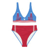 H-Town Luv Ya Blue High-Waisted Bikini