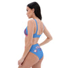 H-Town Luv Ya Blue High-Waisted Bikini