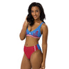 H-Town Luv Ya Blue High-Waisted Bikini