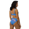 H-Town Luv Ya Blue High-Waisted Bikini