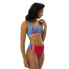 H-Town Luv Ya Blue High-Waisted Bikini