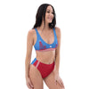 H-Town Luv Ya Blue High-Waisted Bikini