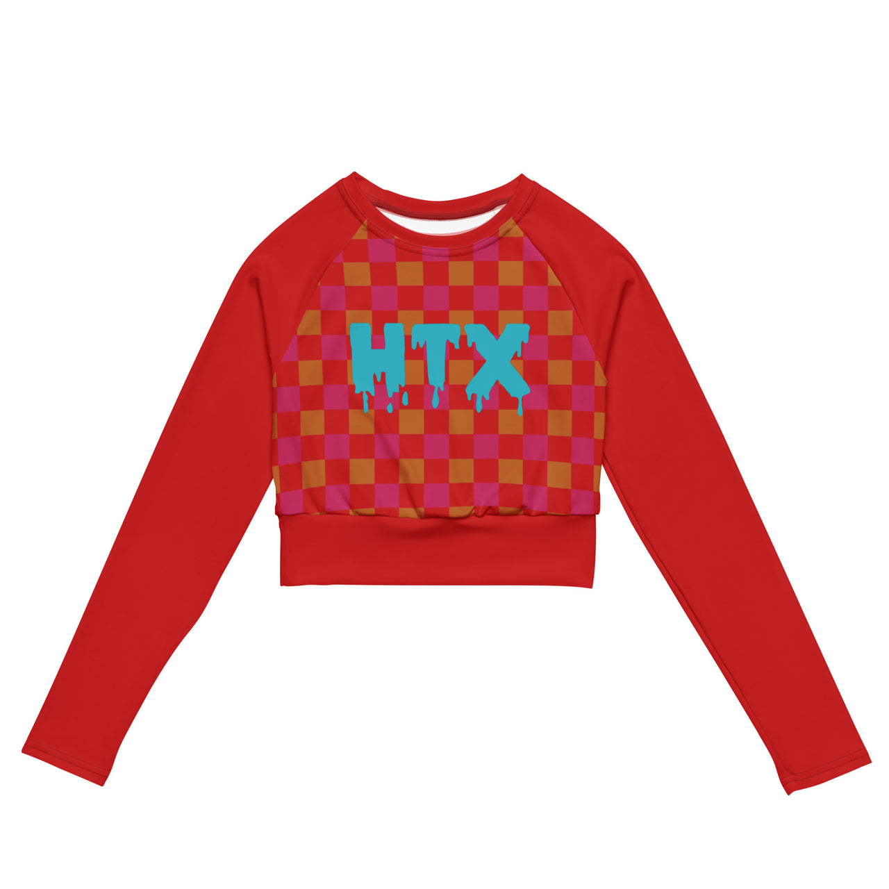 HTX Drip Long-Sleeve Crop Top