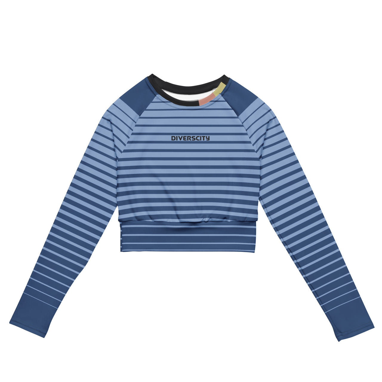 Diverscity Signature Stripes Long-sleeve Crop Top