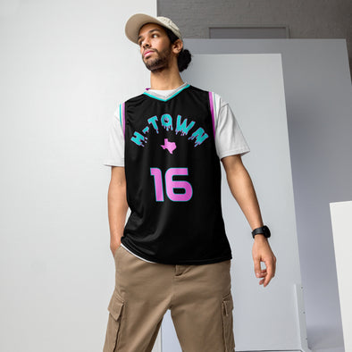 H-Town to Miami Recycled Unisex Basketball Jersey