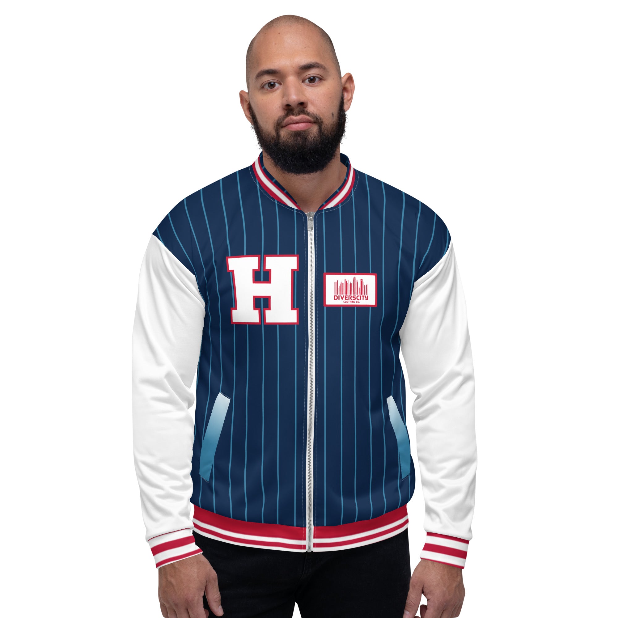 H-Town Clutch City Pinstripes Unisex Bomber Jacket