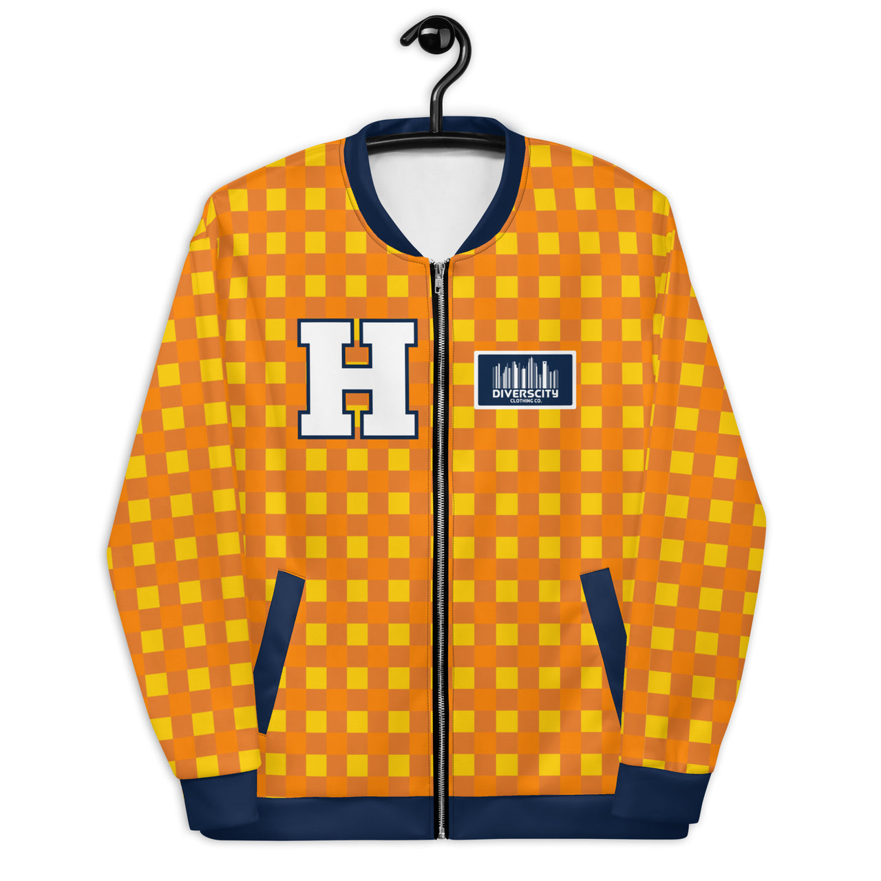 HTX Baseball Plaid Unisex Bomber Jacket