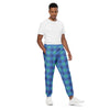 Blue Perennial Plaid Unisex Track Pants