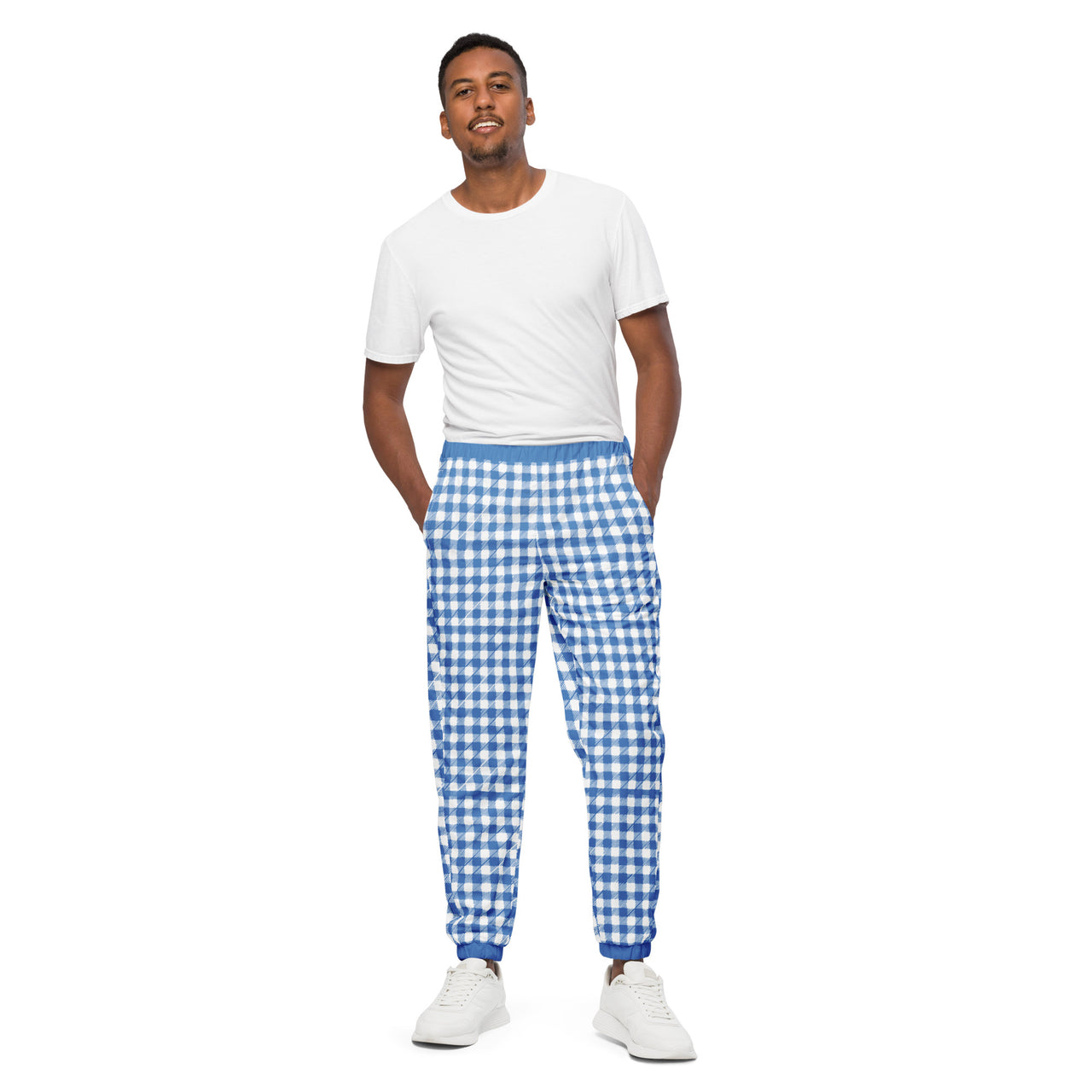 Blue Perennial Plaid Unisex Track Pants