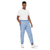 Blue Perennial Plaid Unisex Track Pants