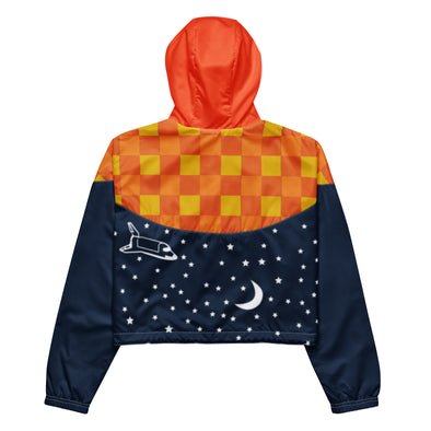 Space City, Tx Women’s Cropped Windbreaker