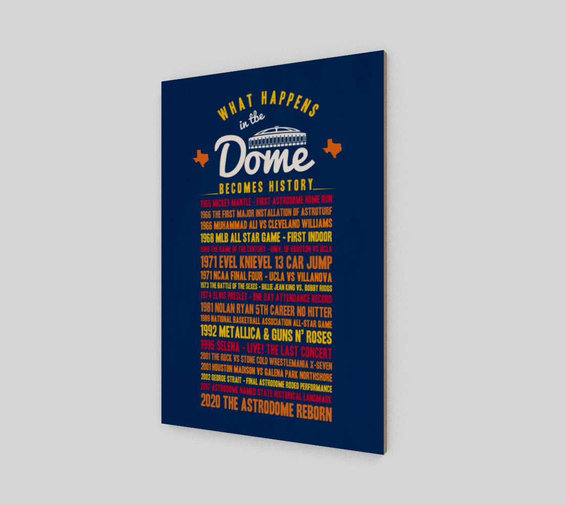 DOME History Art Print on Wood