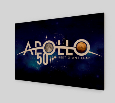 Apollo 50th Anniversary of Moon Landing Wood Print