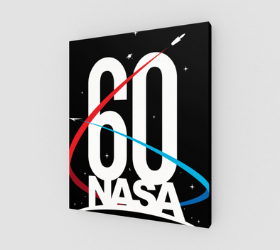 NASA 60th Anniversary Canvas Print