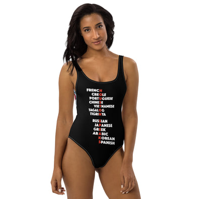 Houston Speaks One-Piece Swimsuit