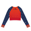 HTX Baseball Recycled Long-Sleeve Crop Top