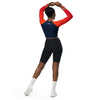 Americas Team is Houston Recycled Long-Sleeve Crop Top