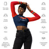 Americas Team is Houston Recycled Long-Sleeve Crop Top