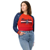 HTX Baseball Recycled Long-Sleeve Crop Top