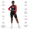 Americas Team is Houston Recycled Long-Sleeve Crop Top