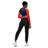 Americas Team is Houston Recycled Long-Sleeve Crop Top