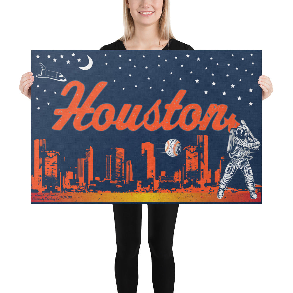 Space City,Tx Art Print on Canvas