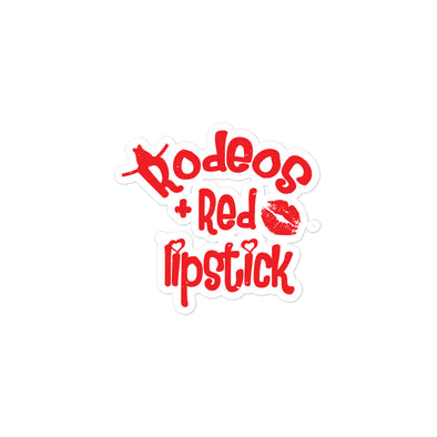 Rodeo's & Lipstick Bubble-free stickers
