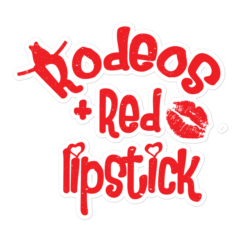 Rodeo's & Lipstick Bubble-free stickers