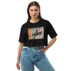Houston Cowboys Loose drop Shoulder Crop Top