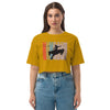 Houston Cowboys Loose drop Shoulder Crop Top