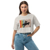 Houston Cowboys Loose drop Shoulder Crop Top