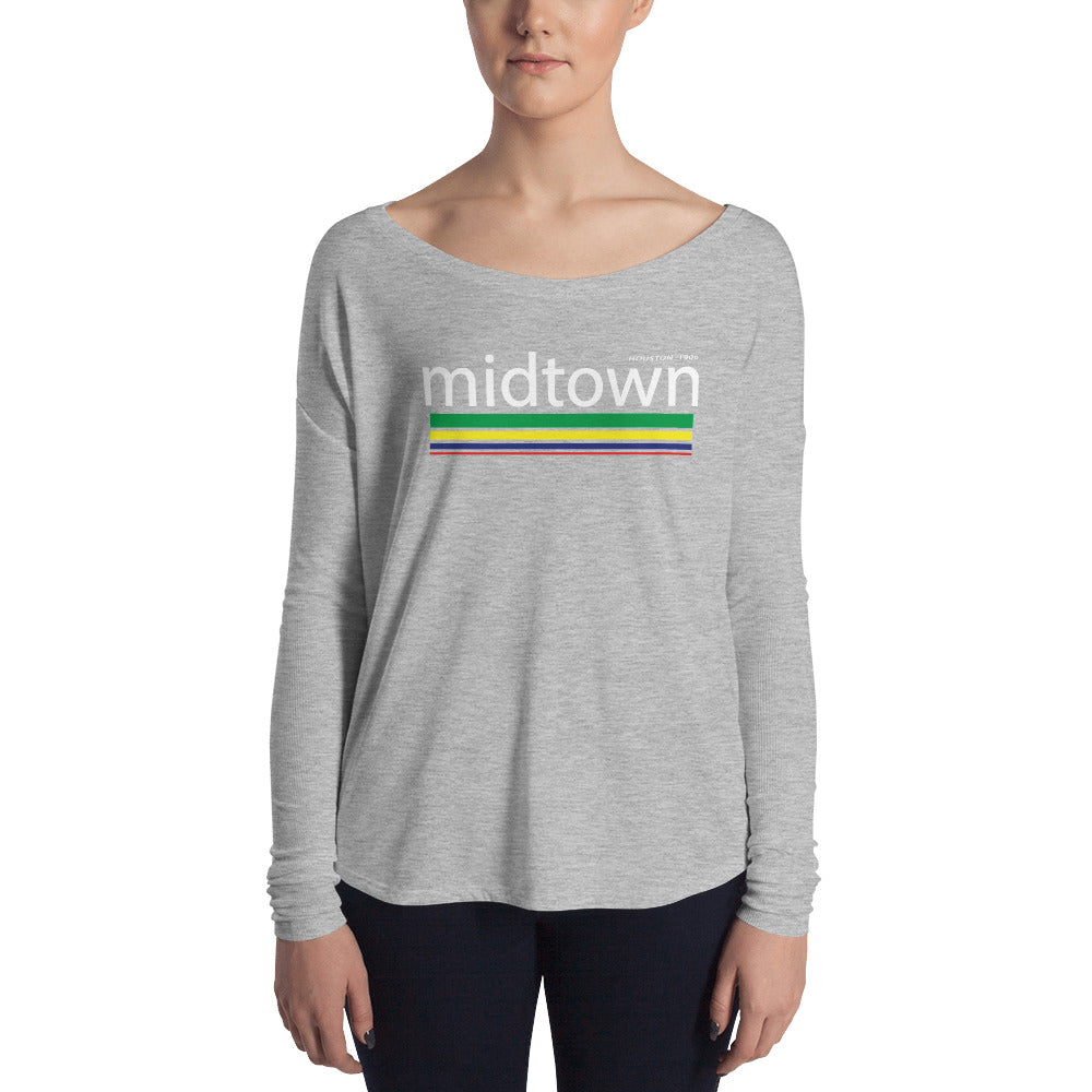 Midtown Houston Ladies' Long Sleeve Tee