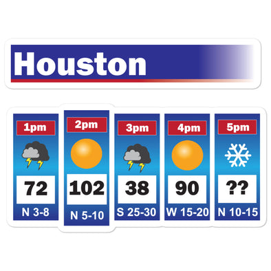 Houston Weather Sticker