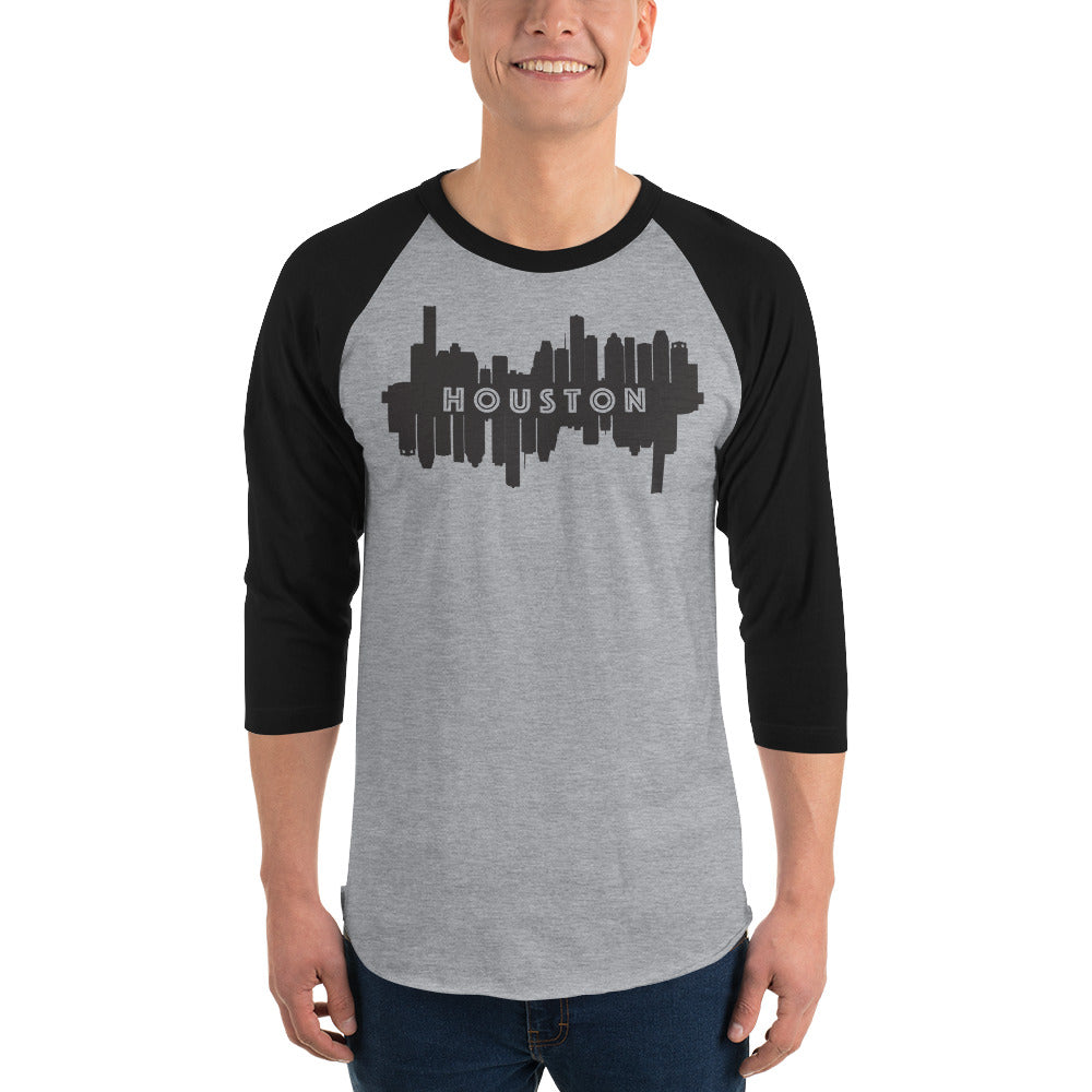 HTX City Views 3/4 Sleeve Raglan Shirt