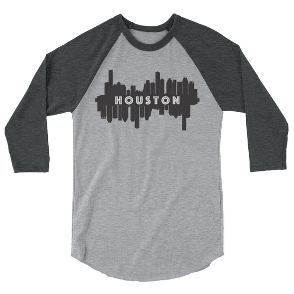 HTX City Views 3/4 sleeve raglan shirt