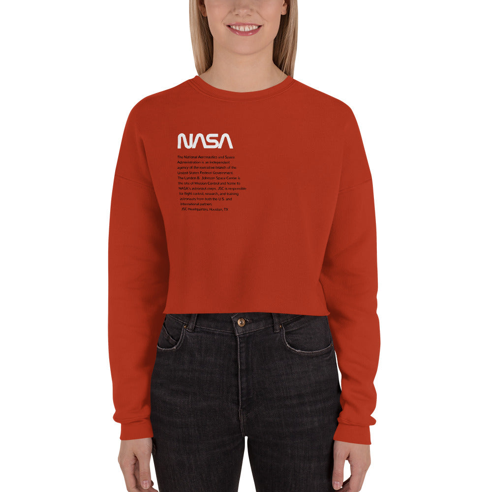 NASA JSC Crop Sweatshirt