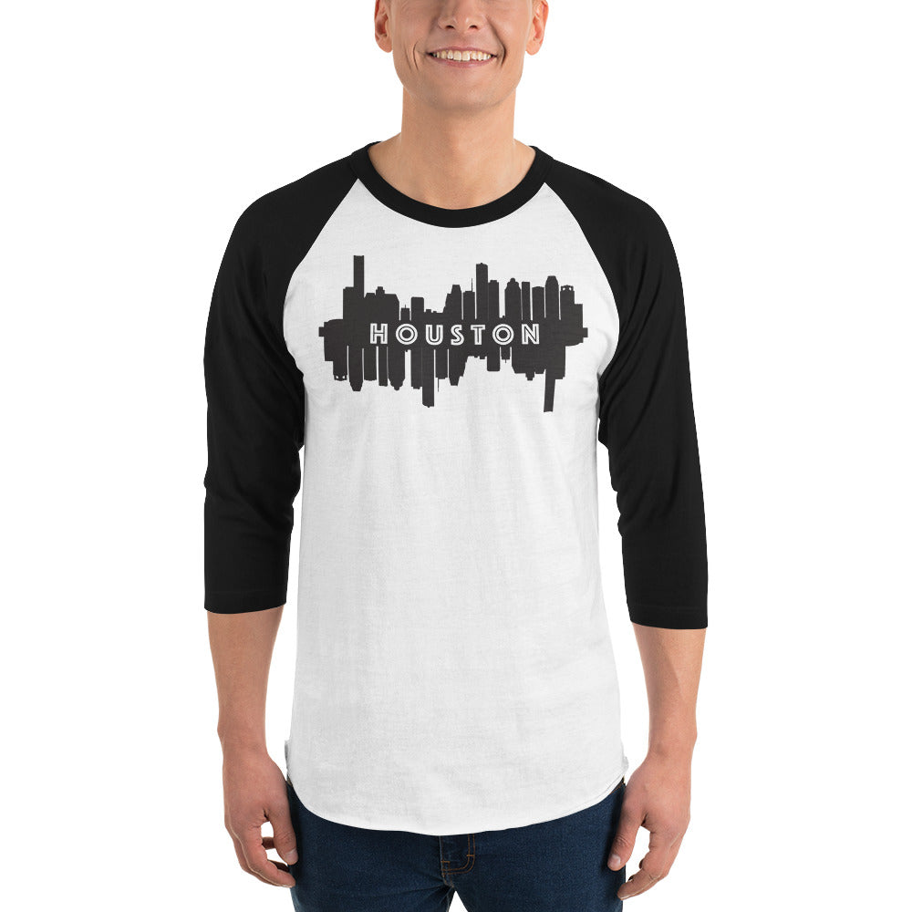 HTX City Views 3/4 Sleeve Raglan Shirt